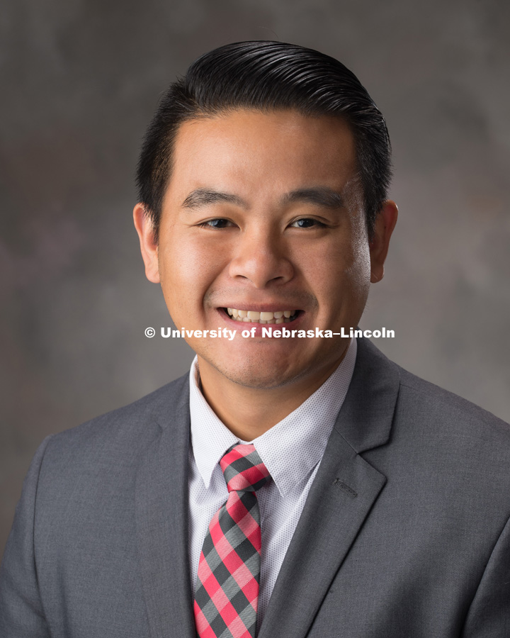 Studio portrait of Khoi Tran, Academic Advisor for the College of Engineering. July 31, 2018. Photo by Greg Nathan, University Communication Photography.